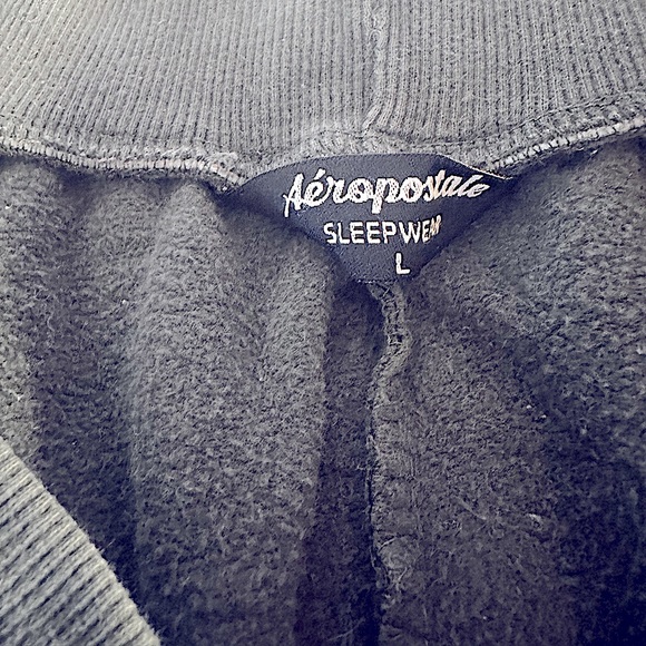 Aeropostale sleepwear sweatshorts size large color navy blue - Picture 2 of 3